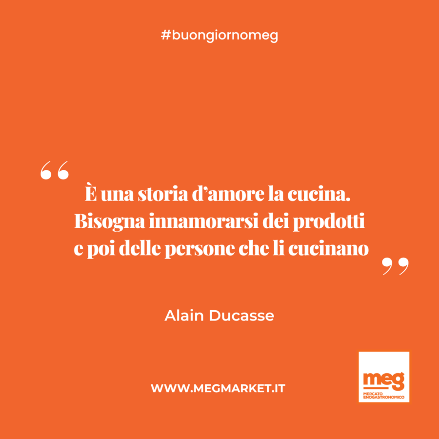 &quot;È una storia d’amore la cucina. Bisogna innamorarsi dei prodotti e poi delle persone che li cucinano.&quot;