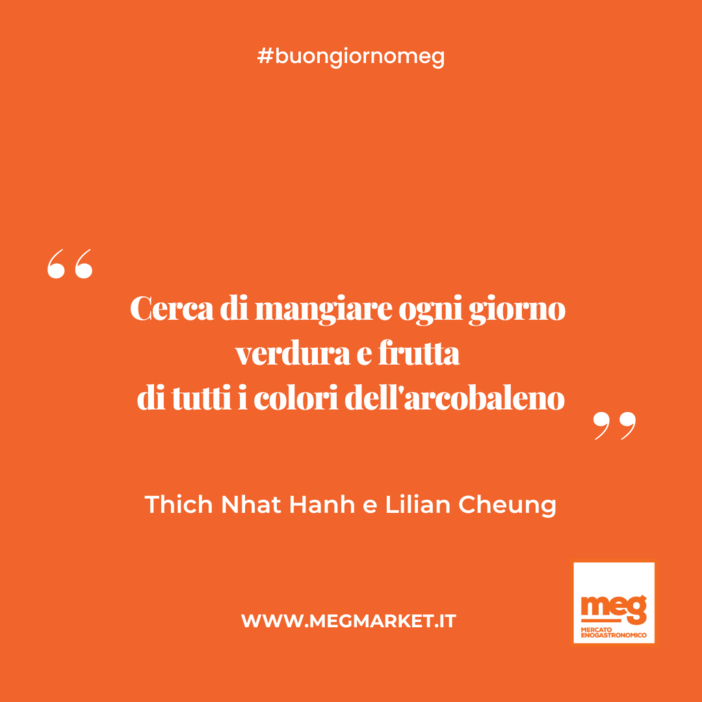 &quot;Cerca di mangiare ogni giorno verdura e frutta di tutti i colori dell'arcobaleno.&quot;