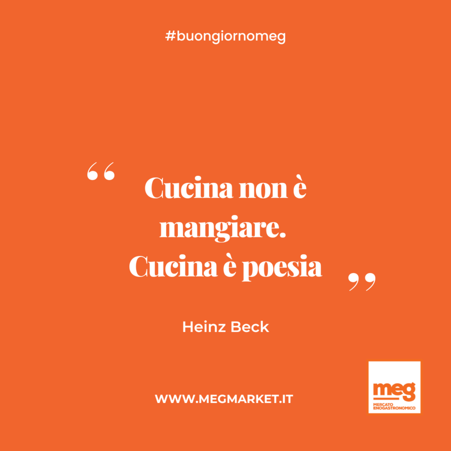 Cucina non è mangiare. Cucina è poesia
